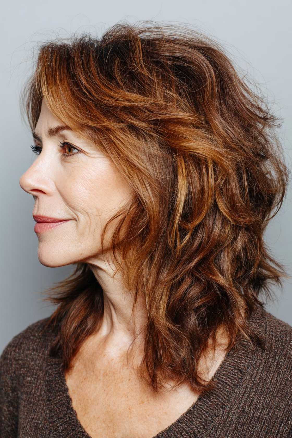 Flattering & Fabulous: 12+ Very Layered Medium Hairstyles Perfect for Over 50s. - 2. The Layered Shag for Fine Hair
