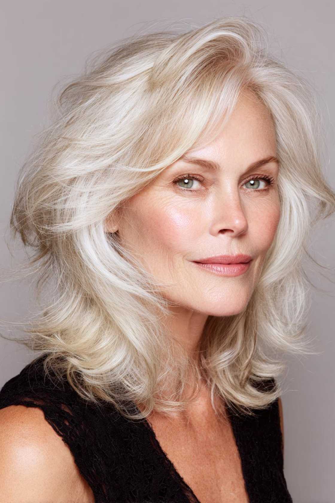 Flattering & Fabulous: 12+ Very Layered Medium Hairstyles Perfect for Over 50s. - 11. The Subtle Graduated Layers