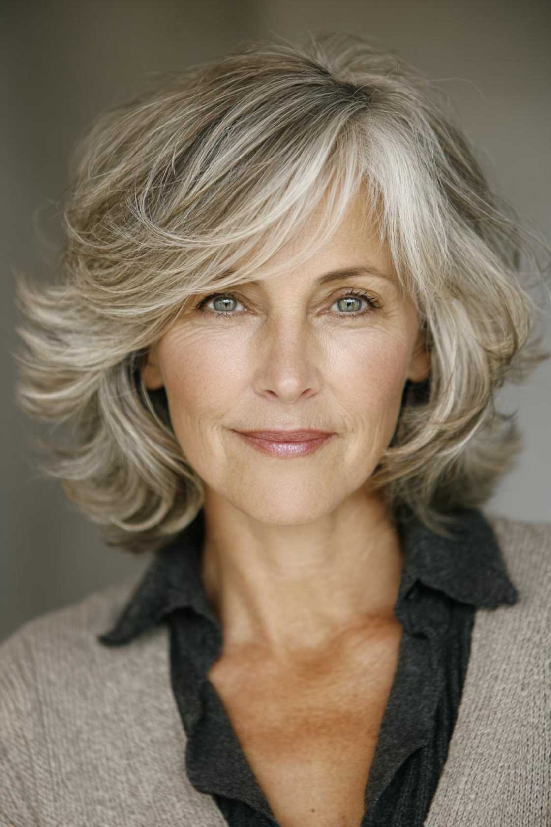 Flattering & Fabulous: 12+ Very Layered Medium Hairstyles Perfect for Over 50s. - 8. The Mid-Length Cut with Feathered Lay