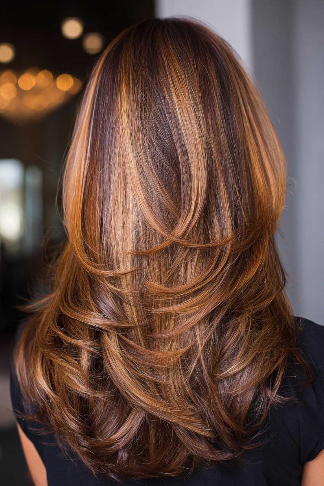 From Golden Hues to Rich Mocha: 12+ Beautiful Warm Brown Hair Color Trends. - 13. Honey Brown Highlights
