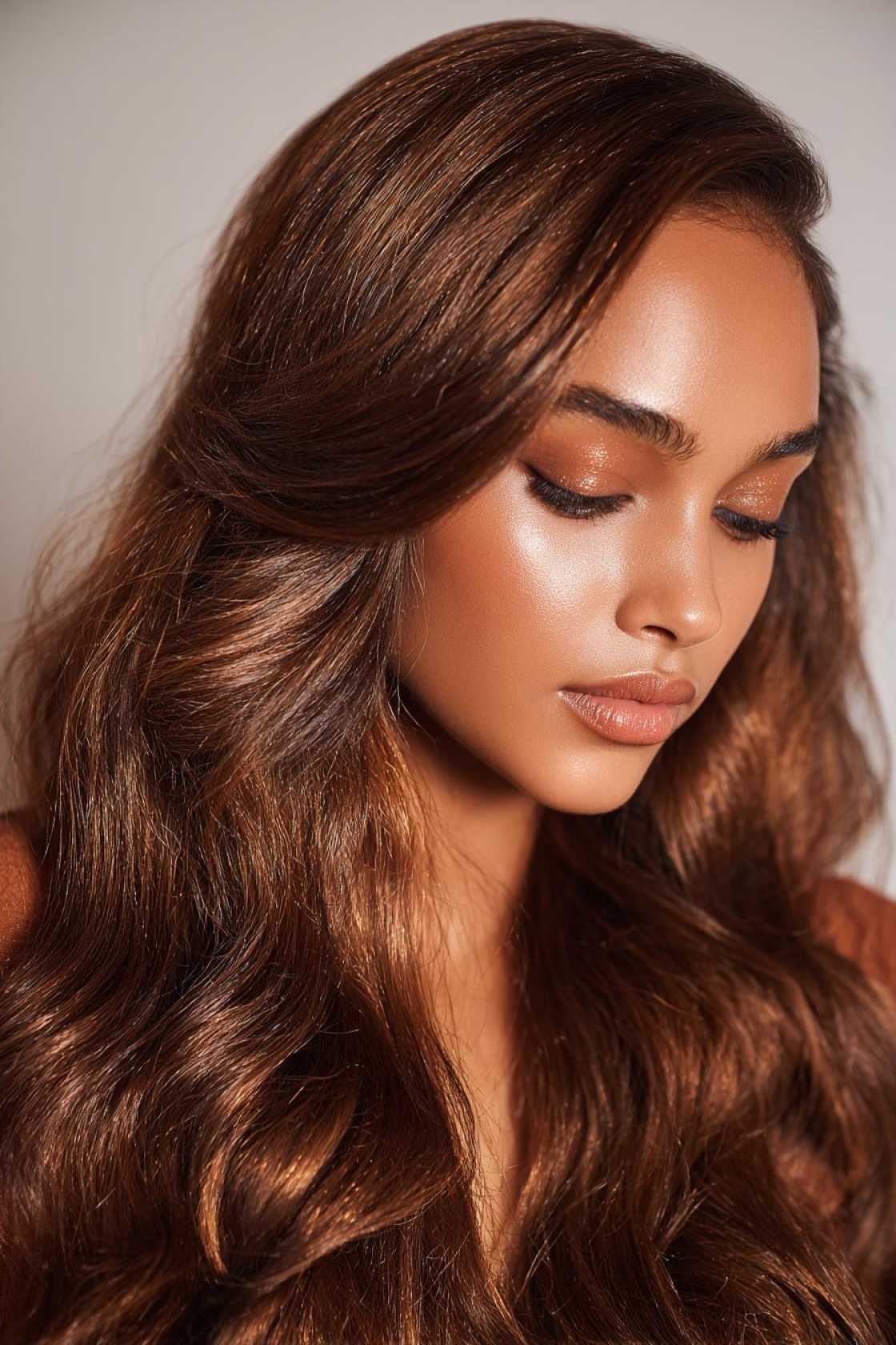 From Golden Hues to Rich Mocha: 12+ Beautiful Warm Brown Hair Color Trends. - 6. Bronzed Brown