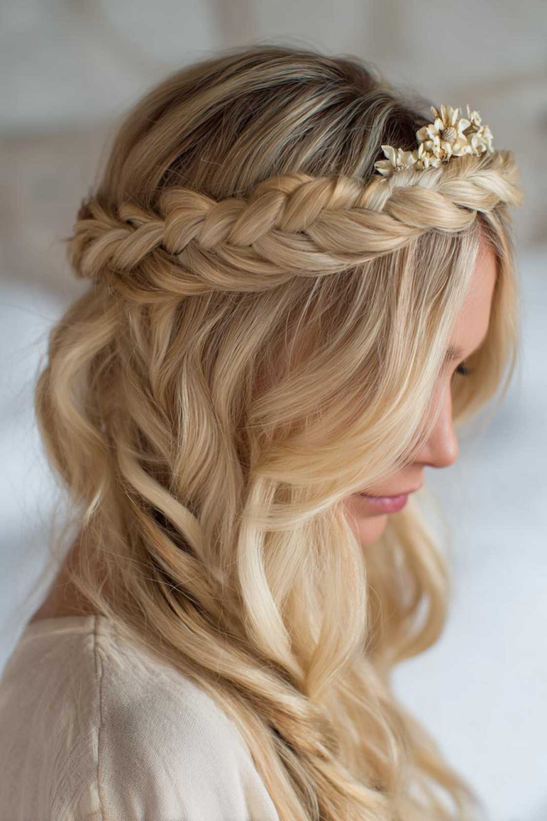 From Nashville to Your Next Show: 12+ Must-Try Country Concert Hairstyle Ideas. - 9. Braided Crown