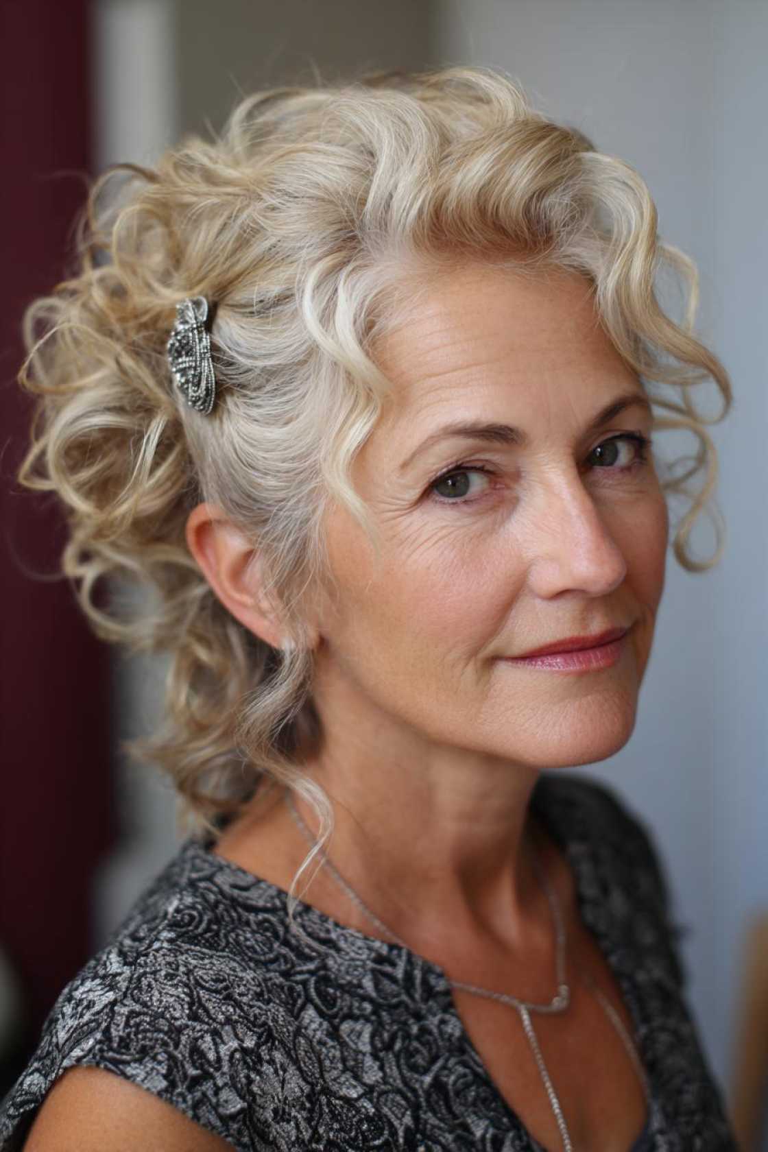 From Short Bobs to Elegant Updos: 15+ Flattering Hairstyles for the Mother of the Groom. - 12. Half-Up, Half-Down with Curls