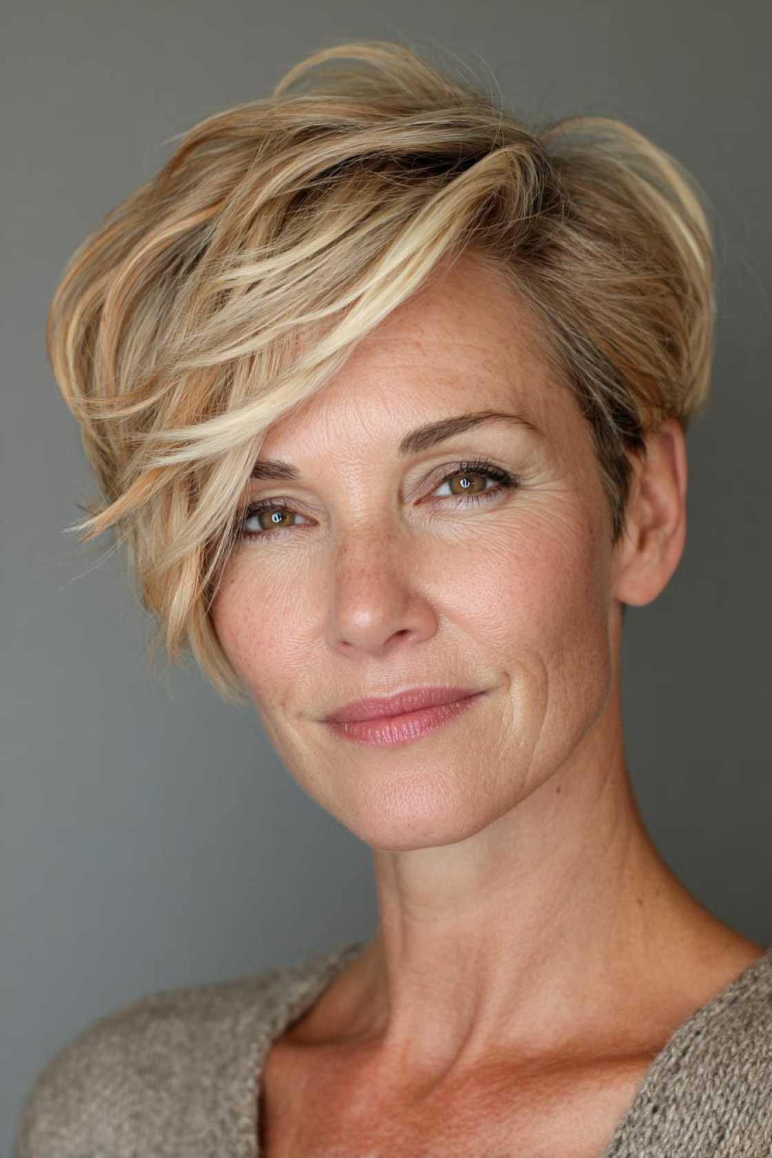 From Short Bobs to Elegant Updos: 15+ Flattering Hairstyles for the Mother of the Groom. - 9. Asymmetrical Pixie Cut