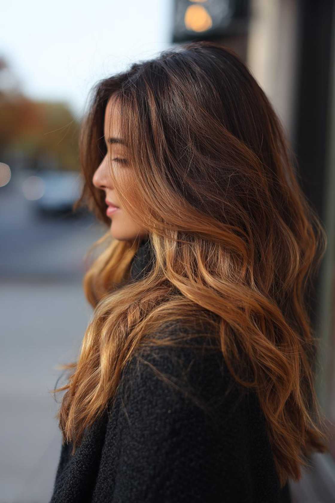 From Summer Breeze to Autumn Leaves: 18+ Transition Hair Ideas for Fall. - 14. Caramel Balayage