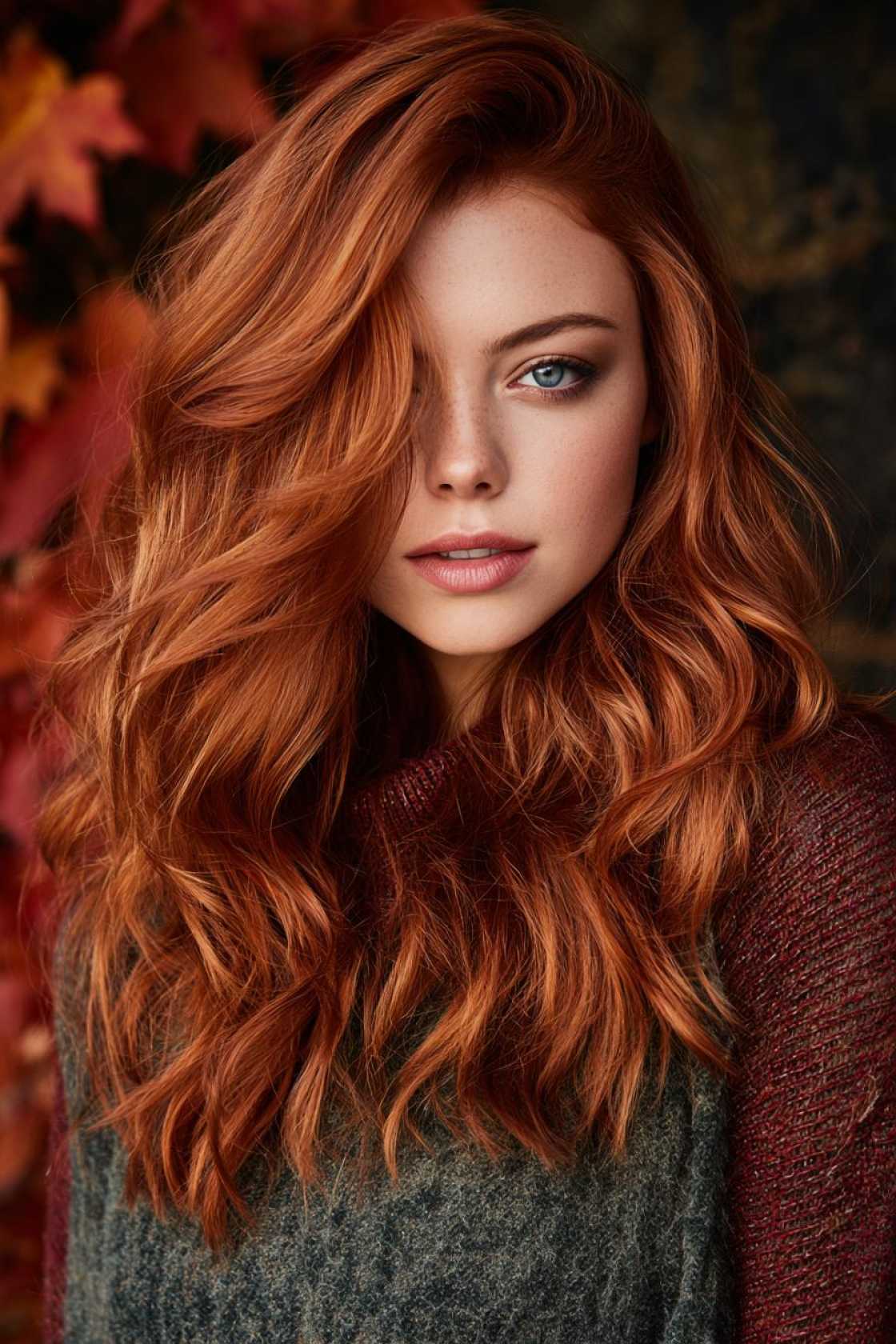From Summer Breeze to Autumn Leaves: 18+ Transition Hair Ideas for Fall. - 12. Auburn Tones