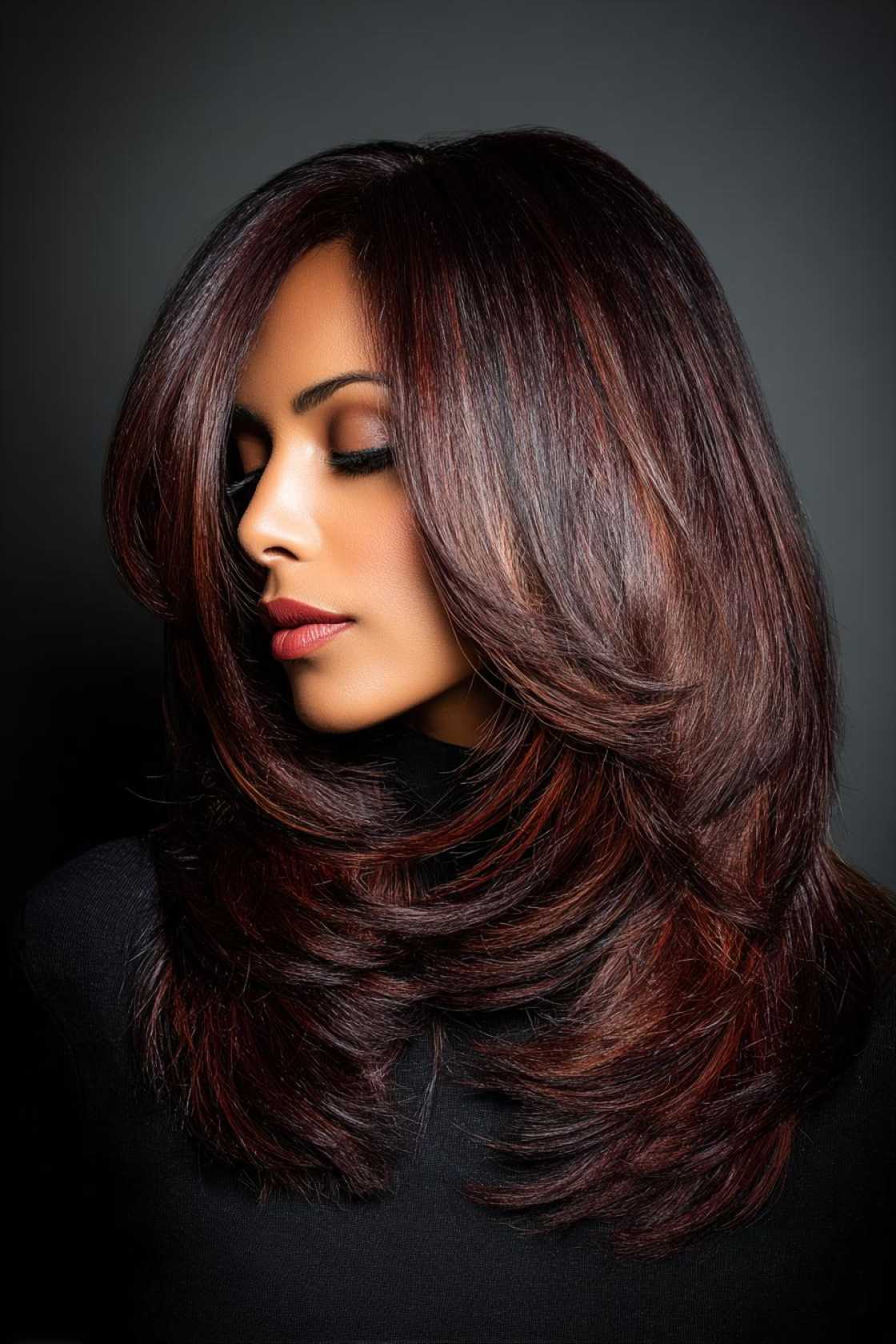 How to Get the Perfect Chocolate Cherry Hair Color: Salon vs. DIY & Tips. - 10. Chocolate Cherry Money Piece