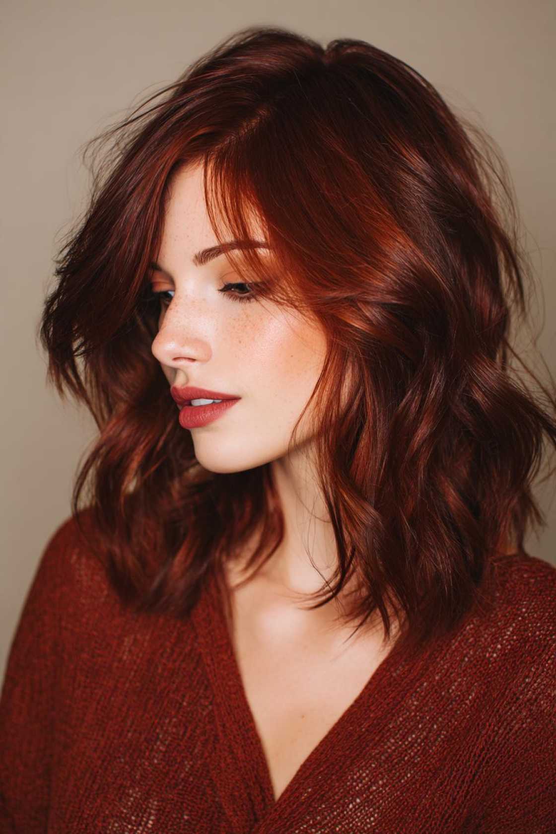How to Get the Perfect Chocolate Cherry Hair Color: Salon vs. DIY & Tips. - 15. Auburn Chocolate Cherry