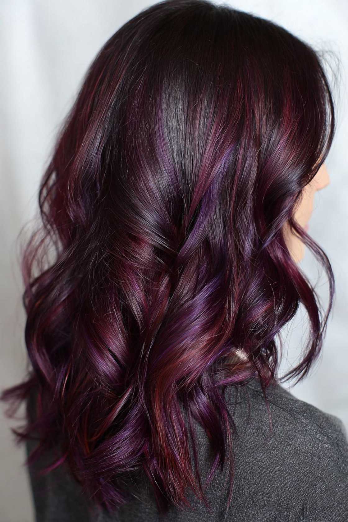 How to Get the Perfect Chocolate Cherry Hair Color: Salon vs. DIY & Tips. - 18. Chocolate Cherry with Violet Underto