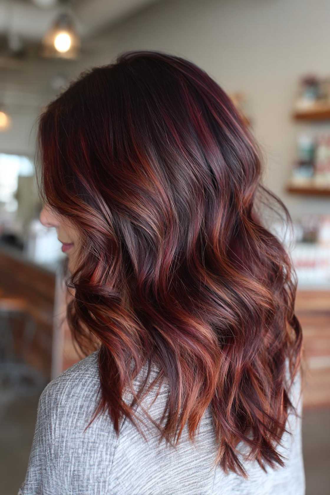 How to Get the Perfect Chocolate Cherry Hair Color: Salon vs. DIY & Tips. - 2. Chocolate Cherry Balayage