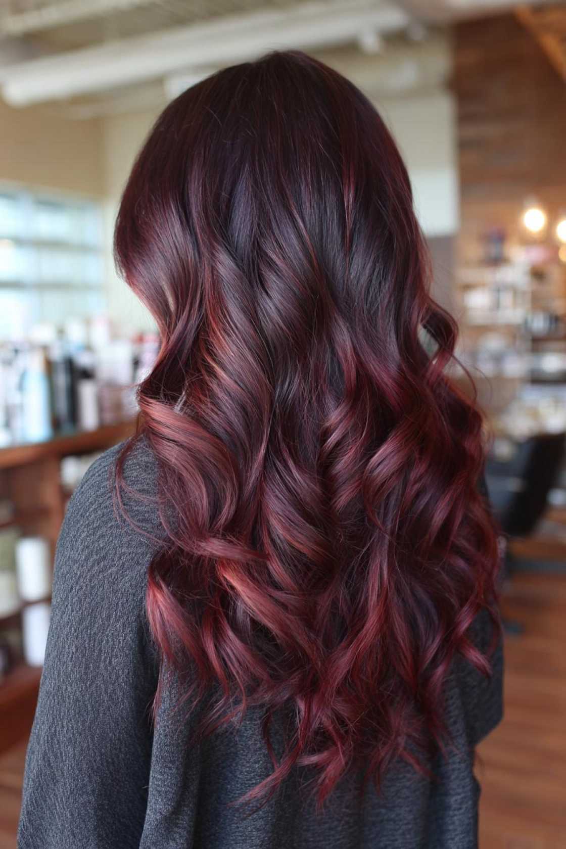 How to Get the Perfect Chocolate Cherry Hair Color: Salon vs. DIY & Tips. - 20. Chocolate Cherry Melt