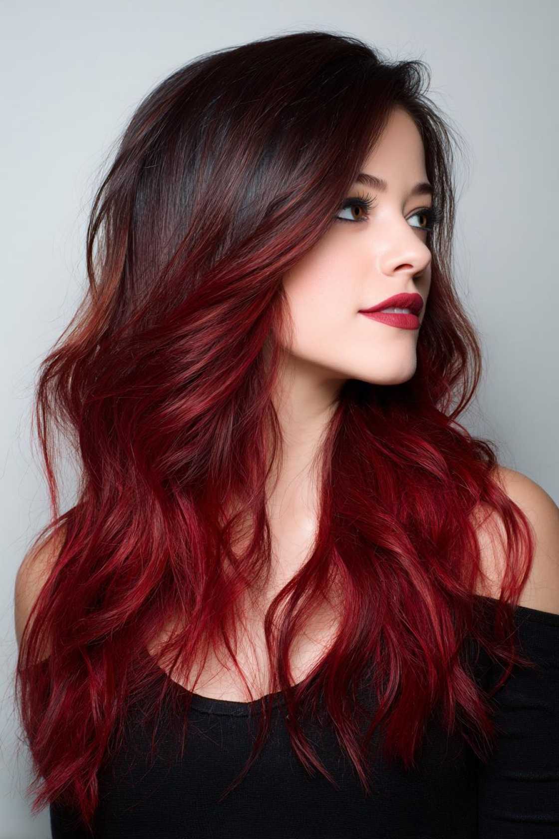 How to Get the Perfect Chocolate Cherry Hair Color: Salon vs. DIY & Tips. - 3. Deep Cherry Ombre