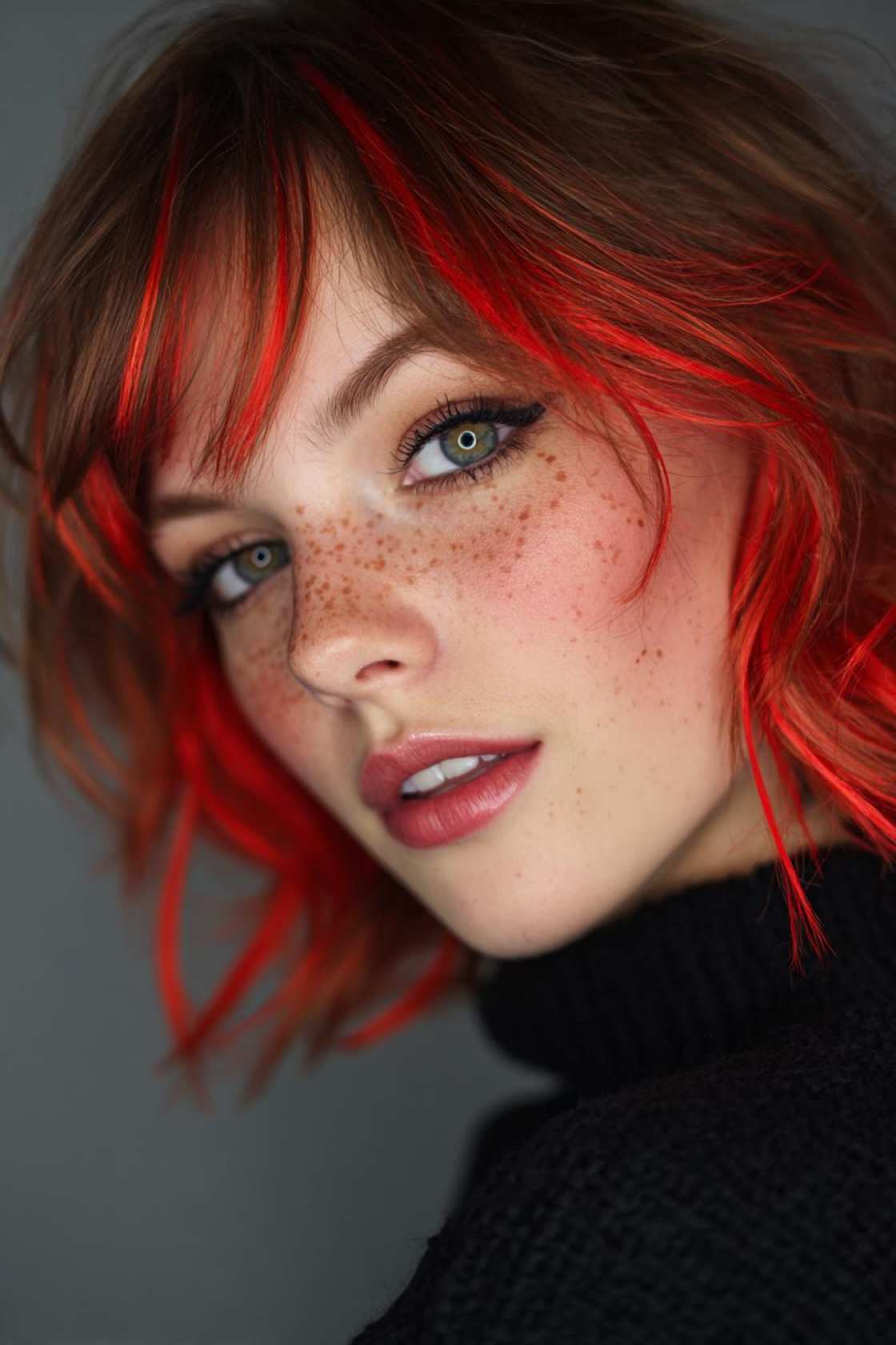 How to Get the Perfect Chocolate Cherry Hair Color: Salon vs. DIY & Tips. - 6. Face-Framing Cherry Pieces