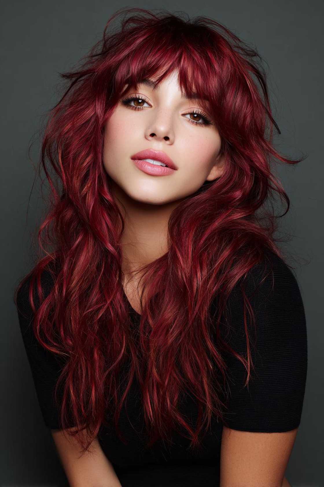 How to Get the Perfect Chocolate Cherry Hair Color: Salon vs. DIY & Tips. - 9. Bright Cherry Red Ends
