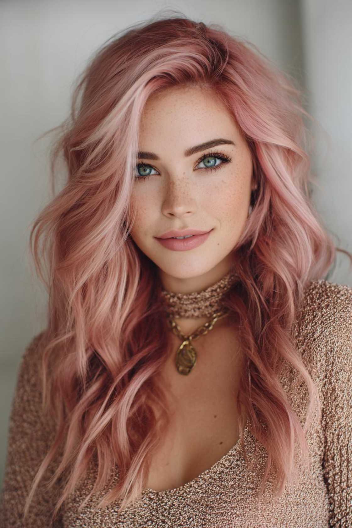 Is Rose Gold Your Next Hair Adventure? 18+ Inspiring Looks to Consider. - 5. Rose Gold Money Piece
