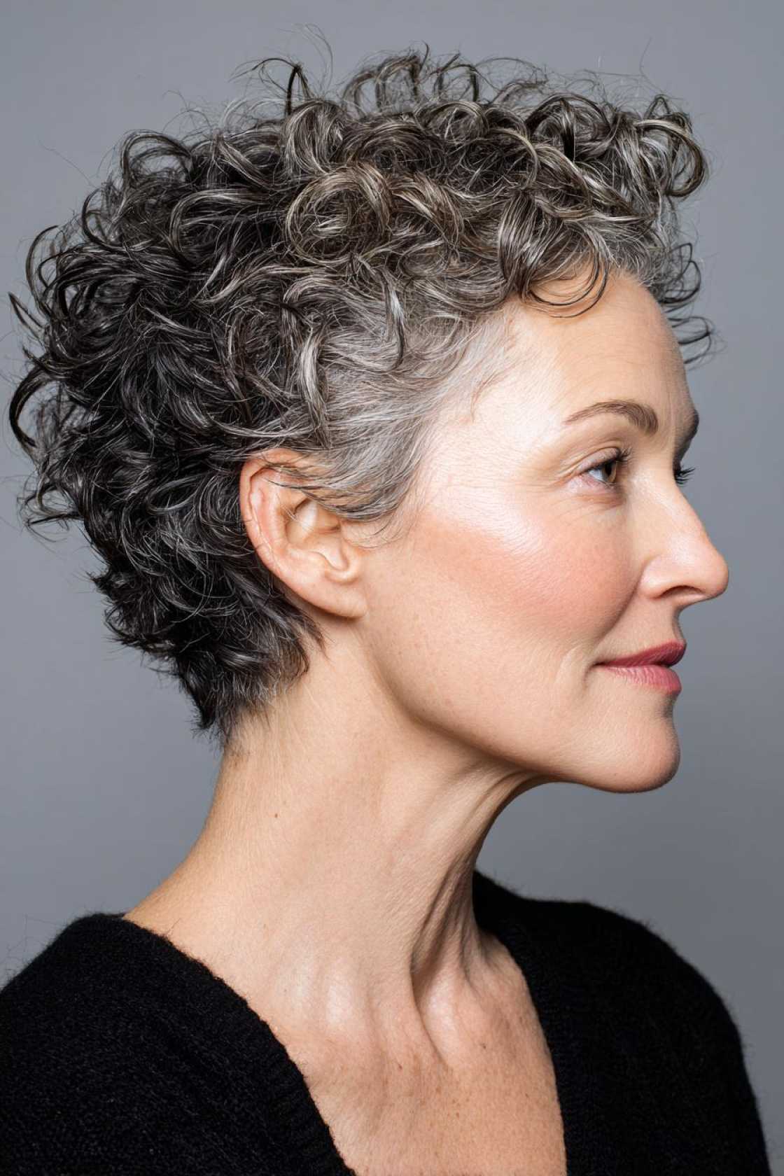Liberate Your Locks: 15+ Chic Wash And Wear Haircuts for Women Over 50 (Effortless Style!). - 5. The Curly Pixie