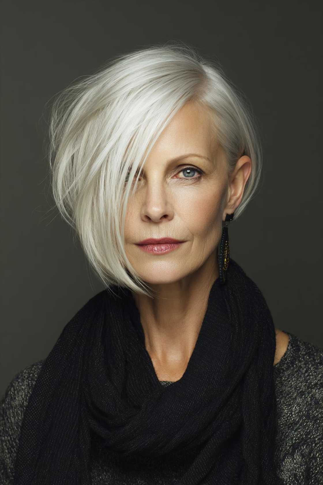 Liberate Your Locks: 15+ Chic Wash And Wear Haircuts for Women Over 50 (Effortless Style!). - 13. The Asymmetrical Bob