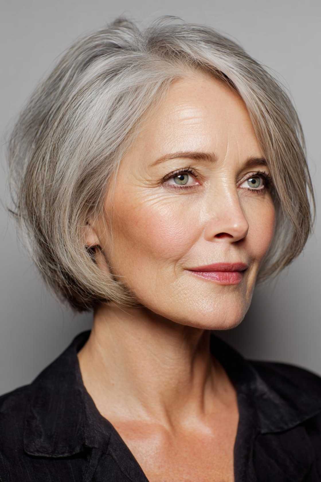 Liberate Your Locks: 15+ Chic Wash And Wear Haircuts for Women Over 50 (Effortless Style!). - 11. The Soft A-Line Bob