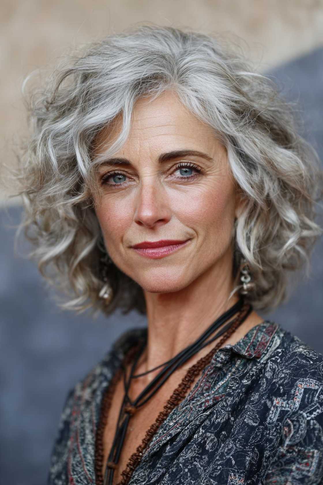 Liberate Your Locks: 15+ Chic Wash And Wear Haircuts for Women Over 50 (Effortless Style!). - 10. The Wavy Lob (Long Bob)