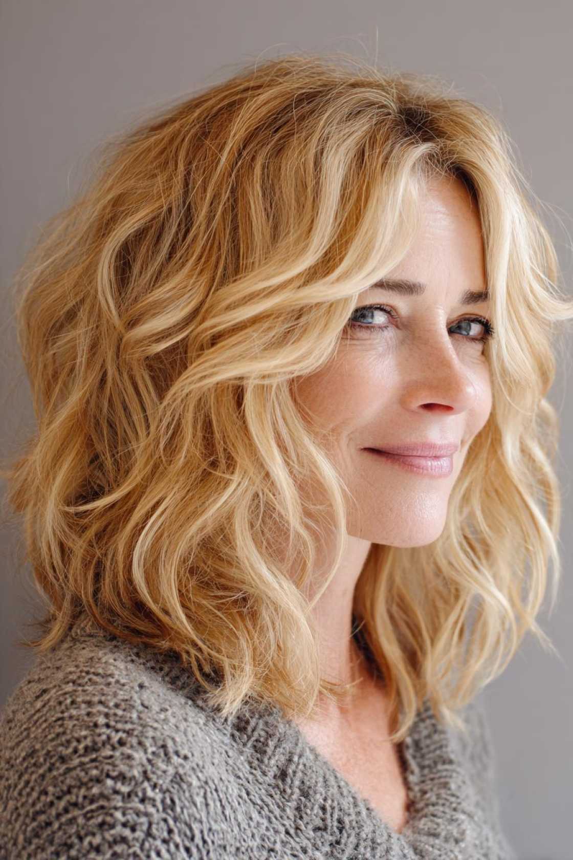 Long Hair, Don't Care (About Age!): 20+ Chic Long Hairstyle Ideas for Women Over 50. - 2. Wavy Lob (Long Bob)