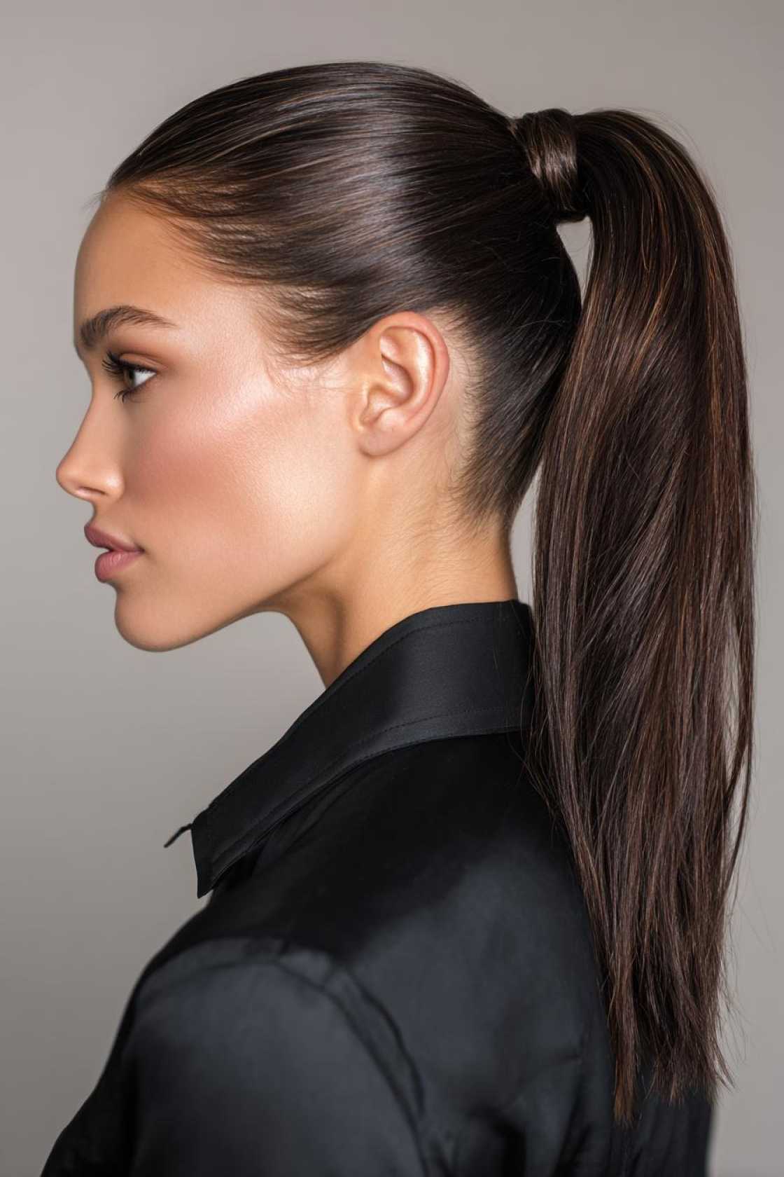 Look Great on the Go: 20+ Practical (and Pretty!) Mom Hairstyles. - 19. The Sleek High Ponytail