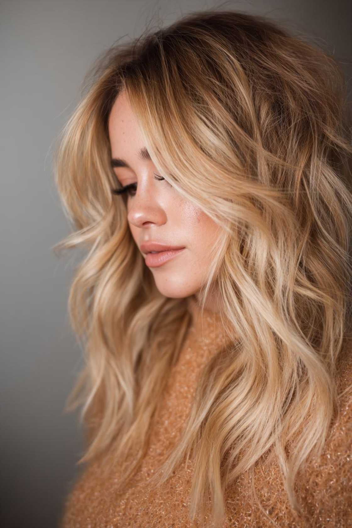 Natural & Radiant: 15+ Dirty Blonde Hair with Highlights for a Lived-In Look. - 9. Golden Blonde Highlights