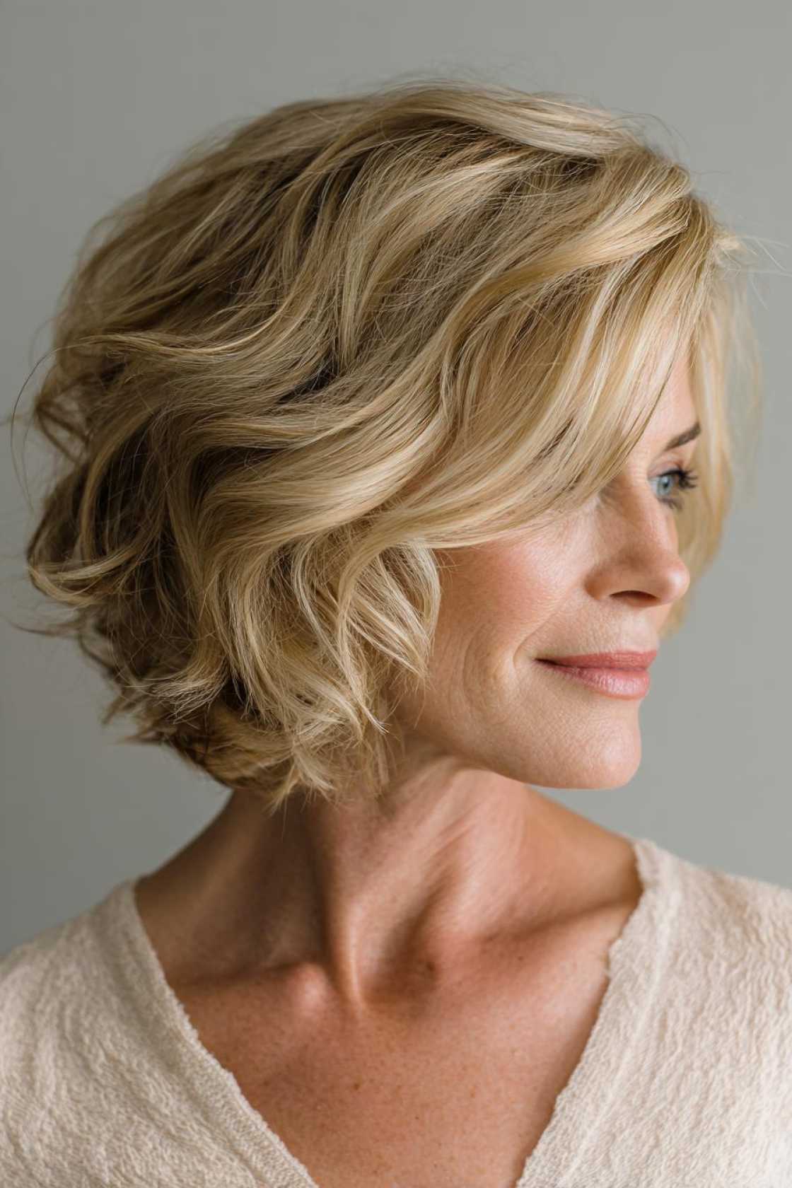 Refresh Your Look After 40: 25+ Stunning Medium Length Hairstyle Inspirations. - 26. The Soft Layered Bob