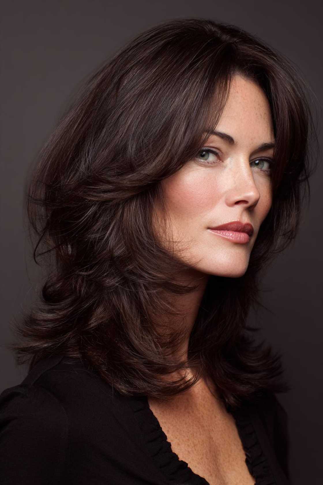 Refresh Your Look After 40: 25+ Stunning Medium Length Hairstyle Inspirations. - 12. Mid-Length with Blended Layers