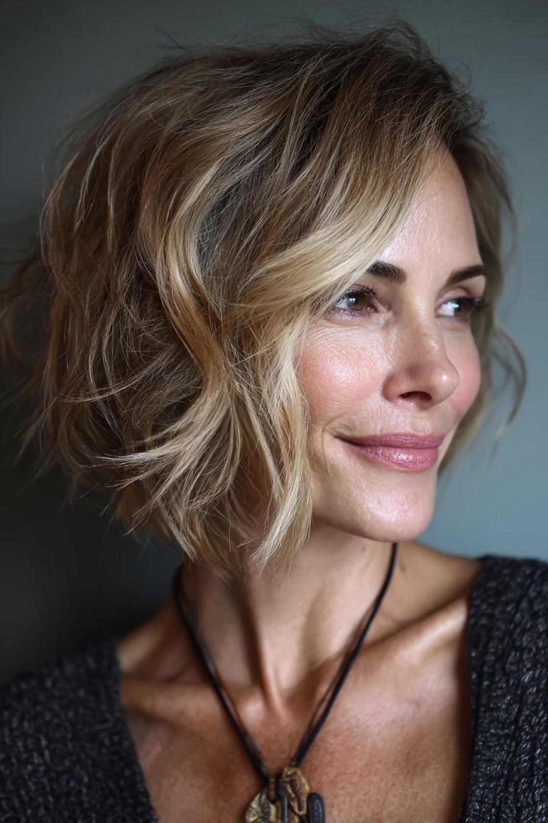 Refresh Your Look After 40: 25+ Stunning Medium Length Hairstyle Inspirations. - 7. The Asymmetrical Lob