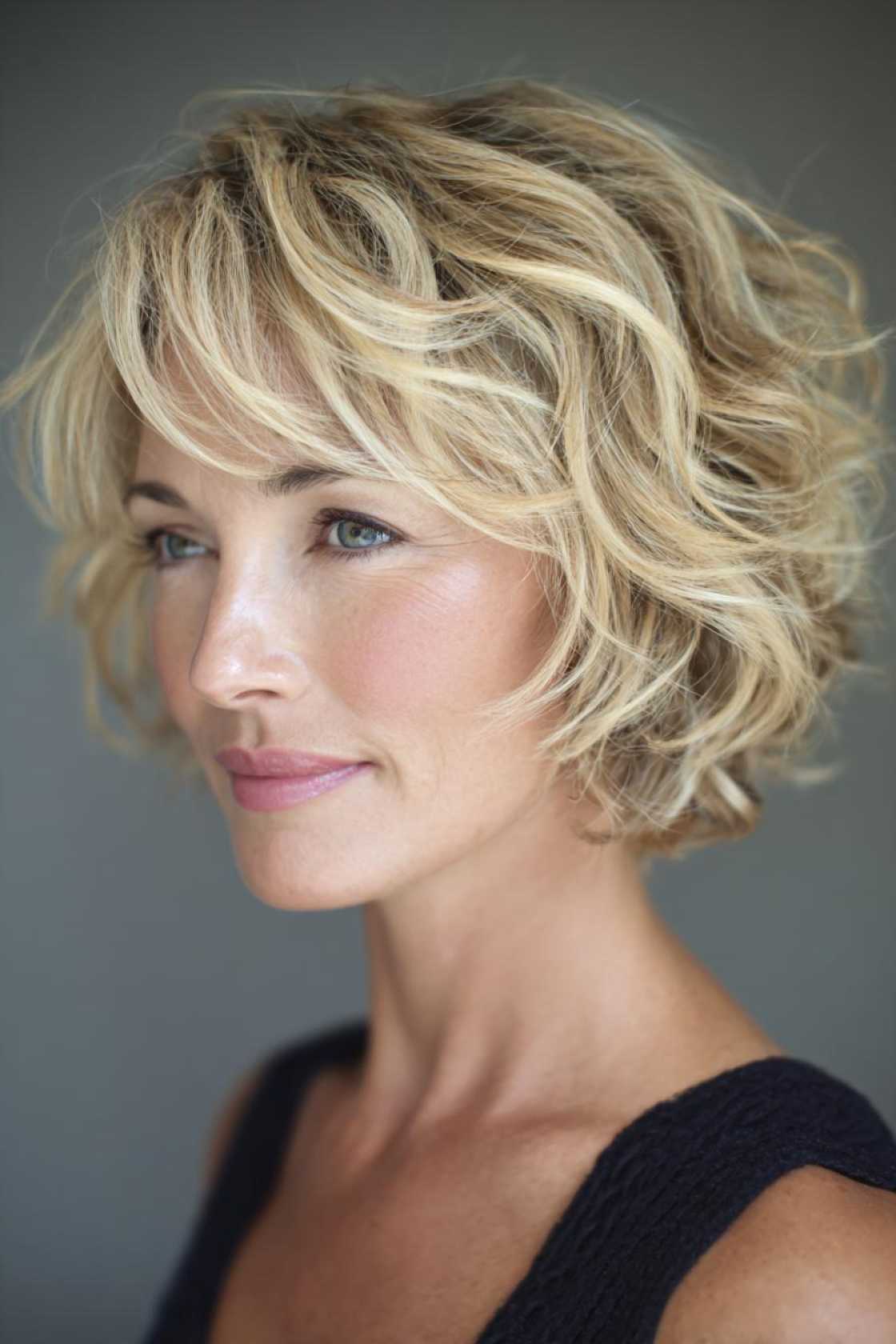 Refresh Your Look After 40: 25+ Stunning Medium Length Hairstyle Inspirations. - 6. Mid-Length with Piecey Layers