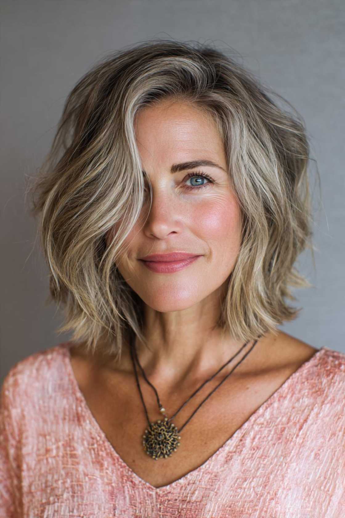 Refresh Your Look After 40: 25+ Stunning Medium Length Hairstyle Inspirations. - 5. The Razor Cut Lob