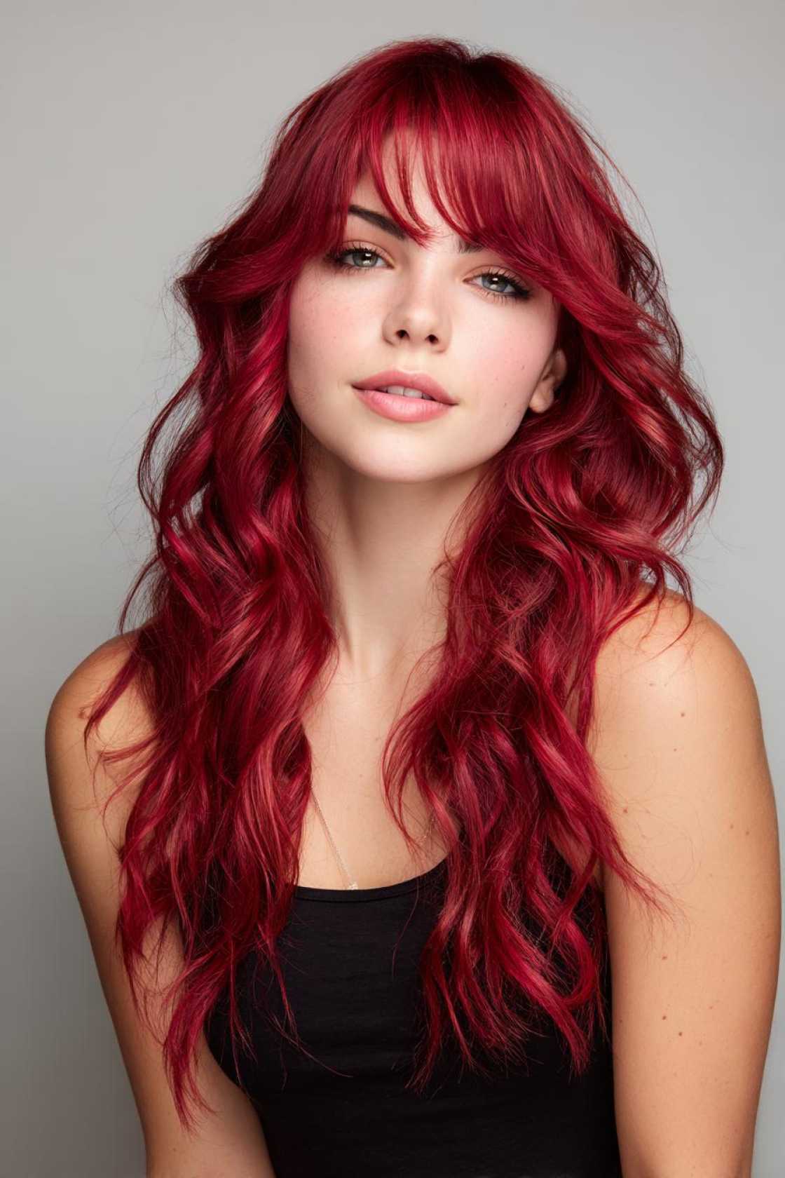 Sweeten Your Style: 15+ Irresistible Strawberry Hair Color Ideas (From Light to Deep!). - 7. Bright Strawberry Red