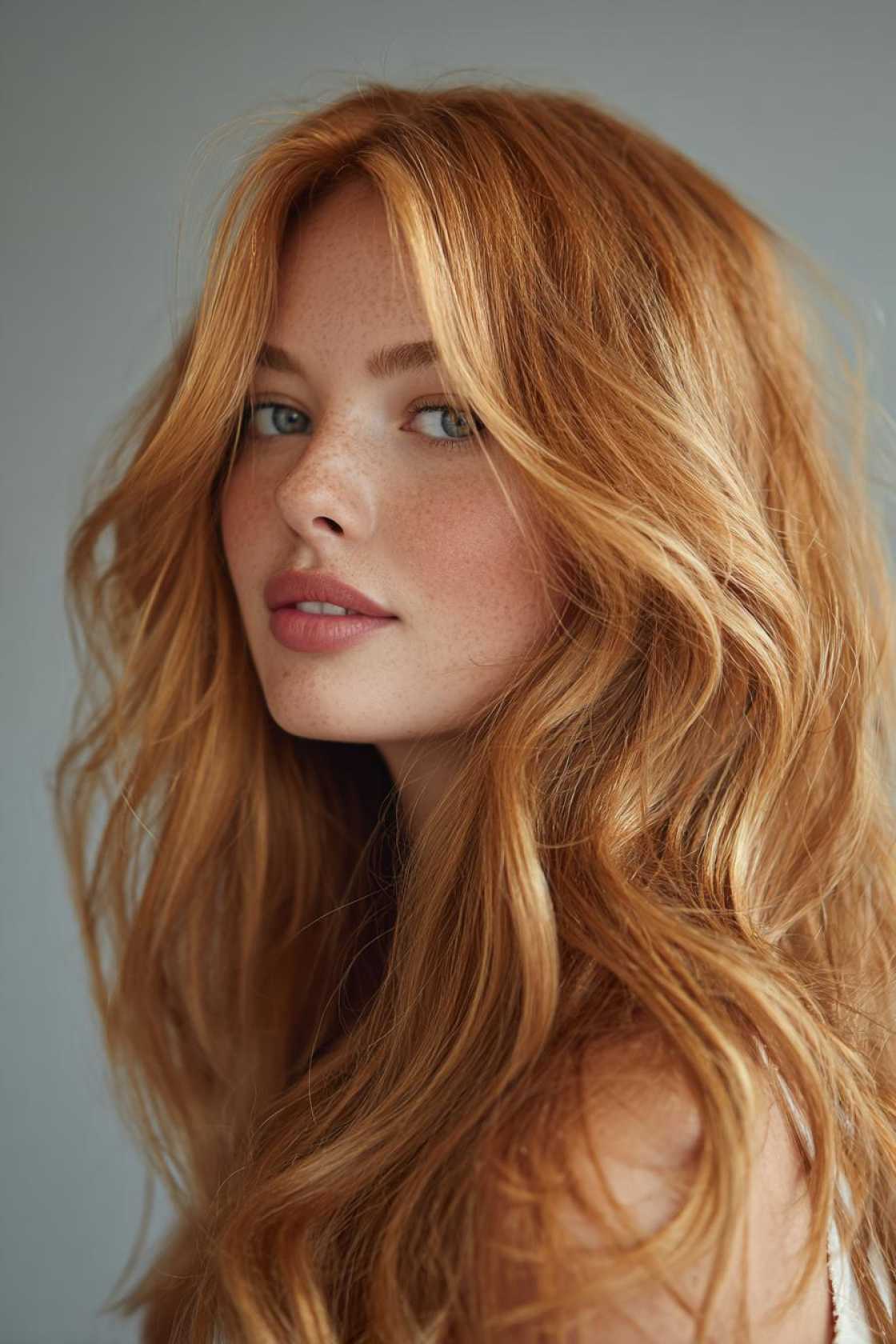 Sweeten Your Style: 15+ Irresistible Strawberry Hair Color Ideas (From Light to Deep!). - 6. Golden Strawberry Blonde