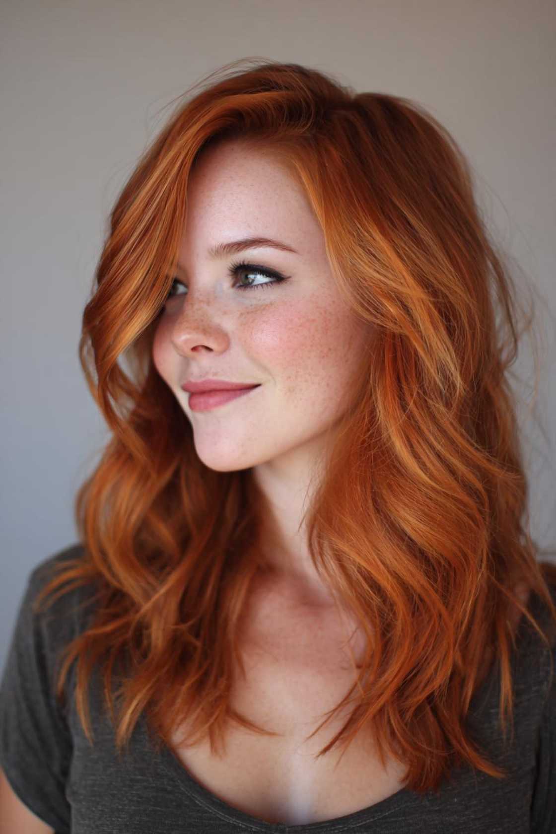 Sweeten Your Style: 15+ Irresistible Strawberry Hair Color Ideas (From Light to Deep!). - 15. Warm Copper Strawberry