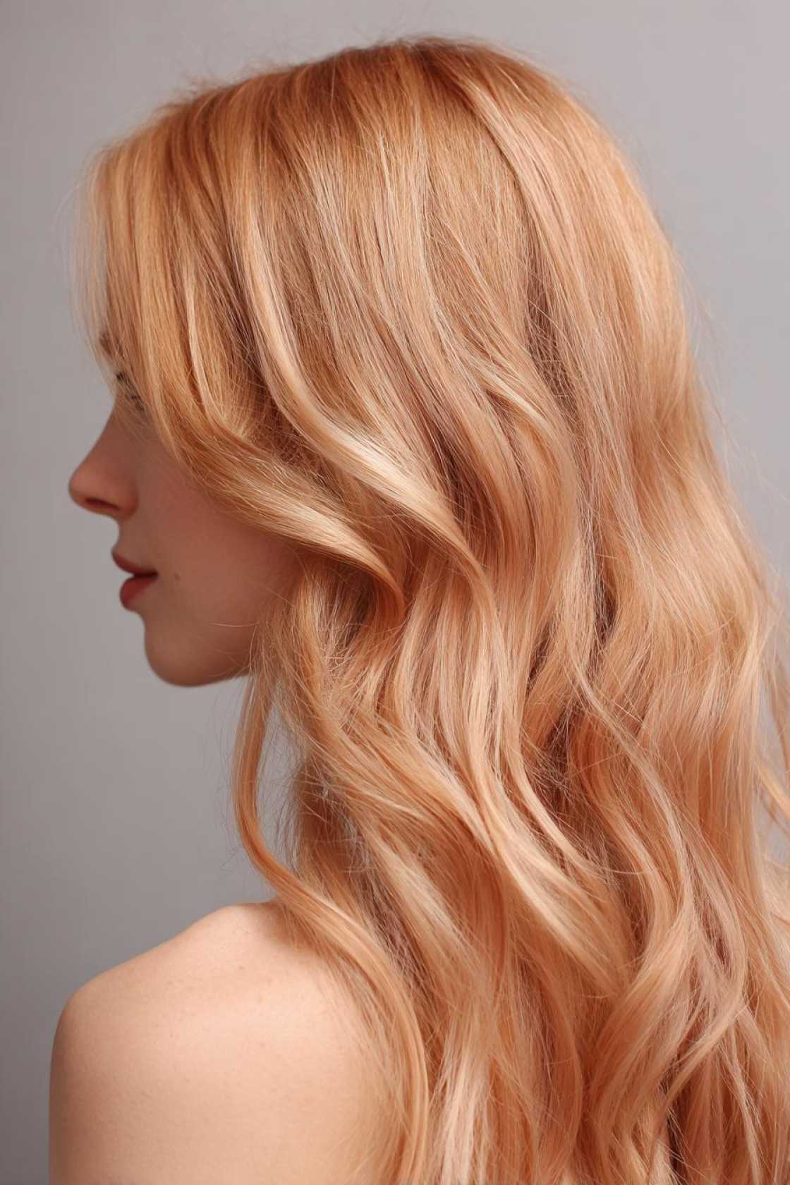 Sweeten Your Style: 15+ Irresistible Strawberry Hair Color Ideas (From Light to Deep!). - 13. Light Apricot Strawberry