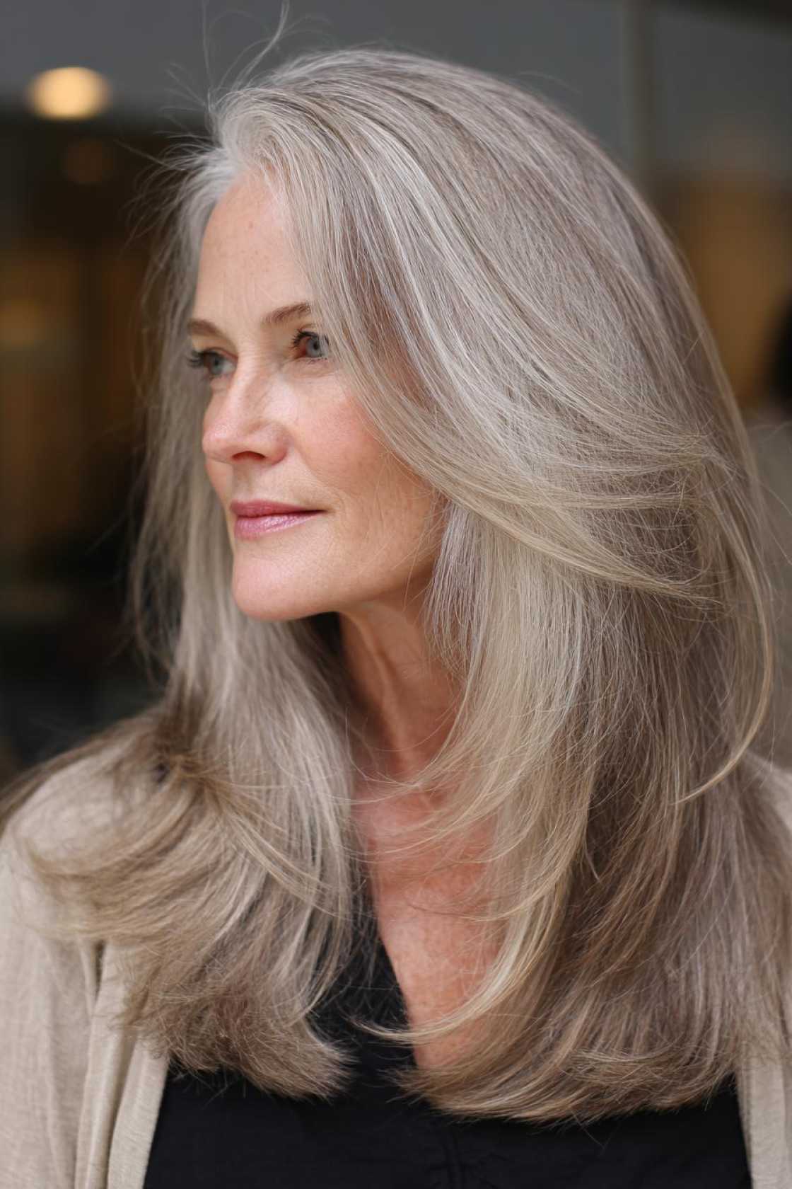 The 2025 Edit: 20+ Chic & Modern Long Haircuts for Women Over 50 (and Beyond!). - 9. The Long Hair with Feathered Ends