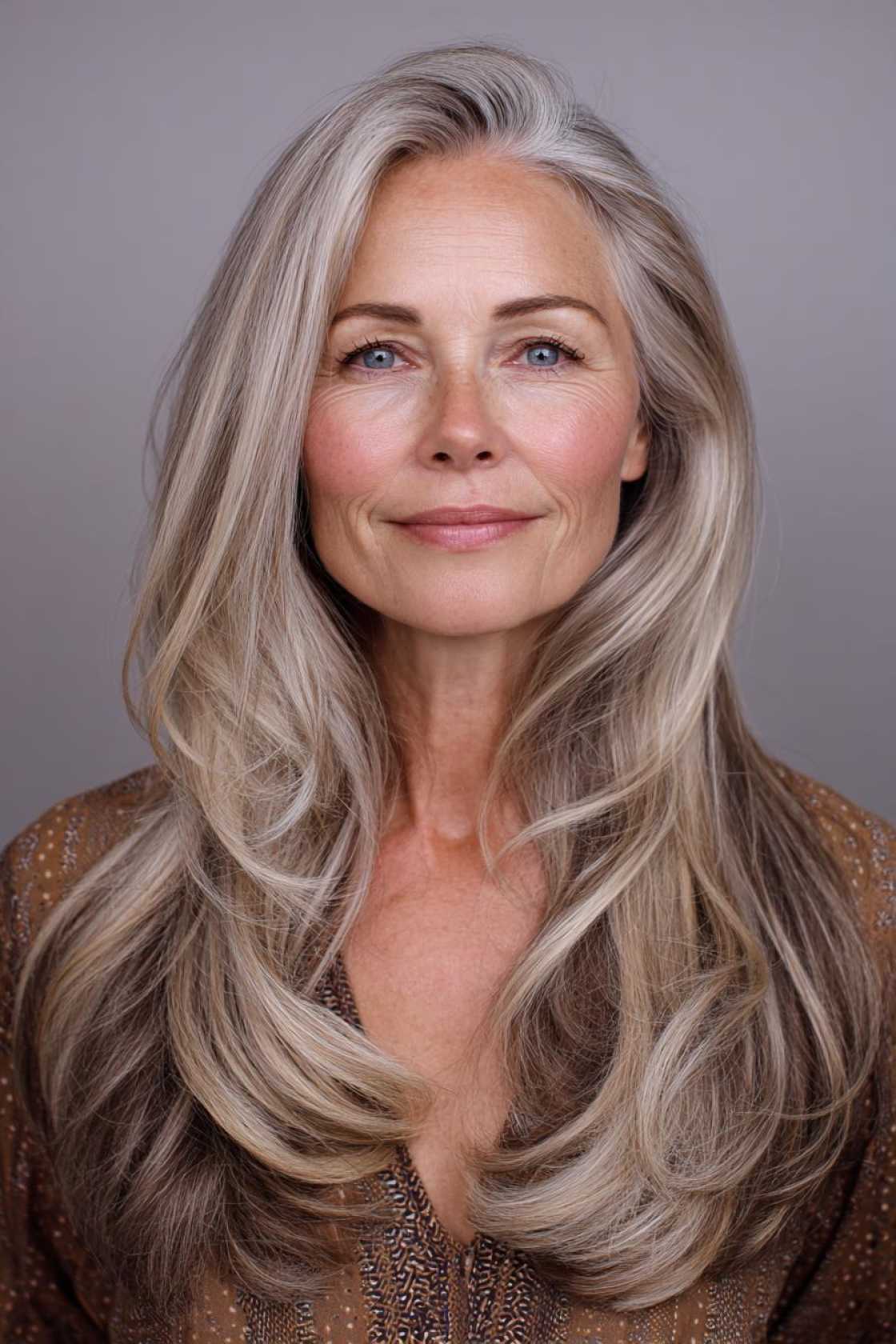 The 2025 Edit: 20+ Chic & Modern Long Haircuts for Women Over 50 (and Beyond!). - 20. The Elegant U-Shape