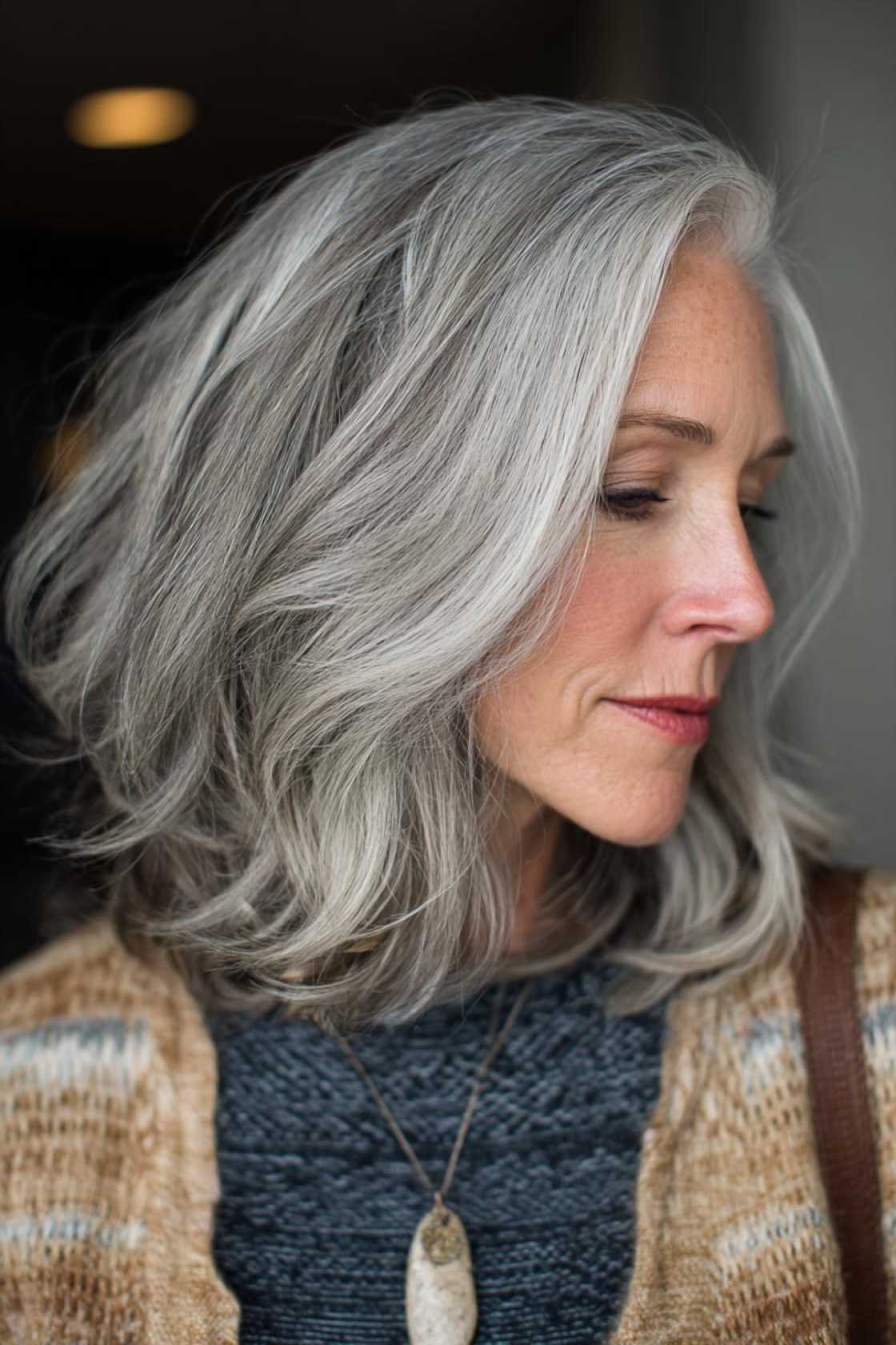 The 2025 Edit: 20+ Chic & Modern Long Haircuts for Women Over 50 (and Beyond!). - 18. The Long Bob with Layers