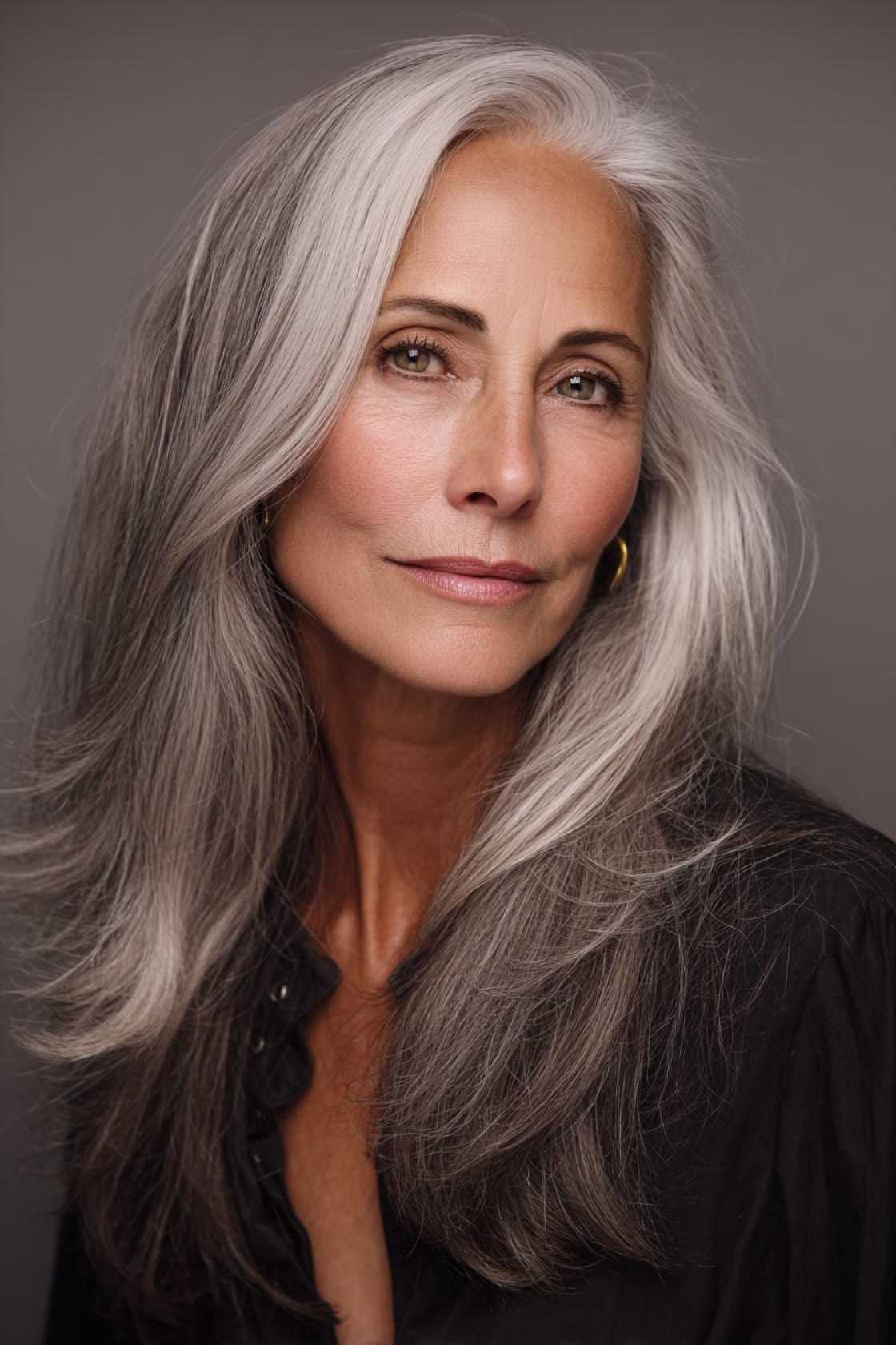 The 2025 Edit: 20+ Chic & Modern Long Haircuts for Women Over 50 (and Beyond!). - 17. The Face-Framing Layers