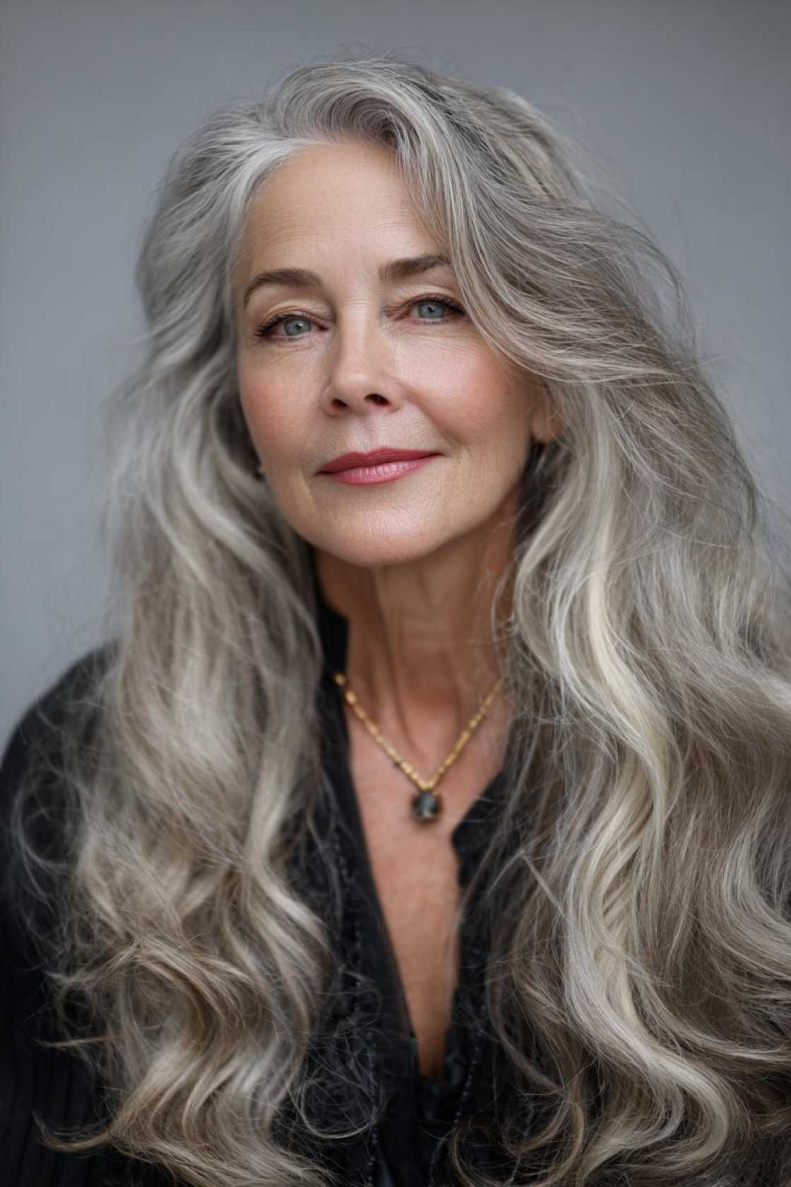 The 2025 Edit: 20+ Chic & Modern Long Haircuts for Women Over 50 (and Beyond!). - 15. The Voluminous Waves