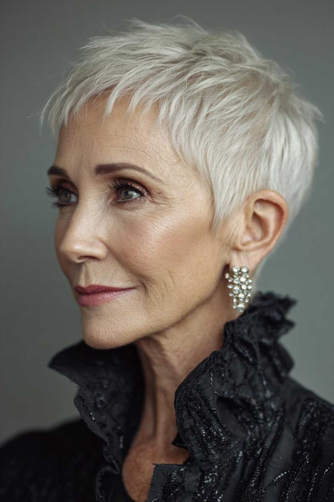 The Groom's First Lady: 20+ Elegant Hair Ideas Befitting the Mother of the Man of the Hour. - 3. Elegant Pixie Cut