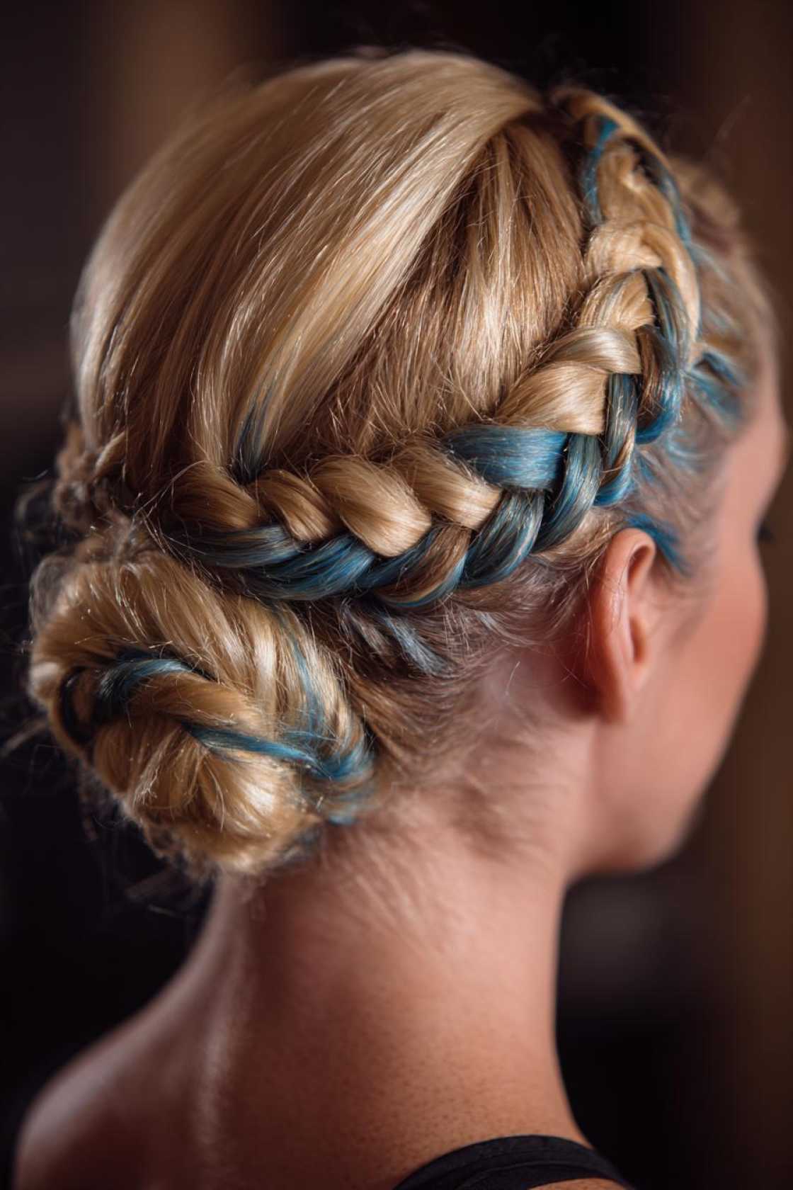 Thinking Peekaboo? 18+ Reasons to Try This Playful Hidden Hair Color. - 7. Enhancing Updos and Braids