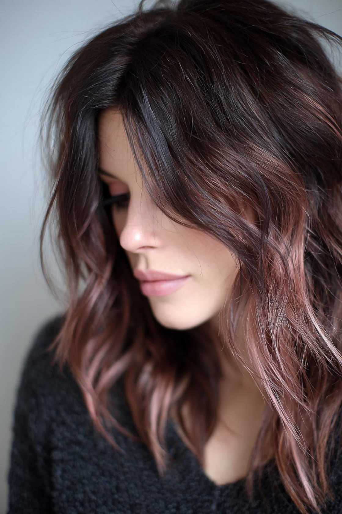 Triple the Fun! 20+ Ways to Rock Neapolitan Hair Highlights This Season. - 3. Neapolitan Highlights with a Shadow R