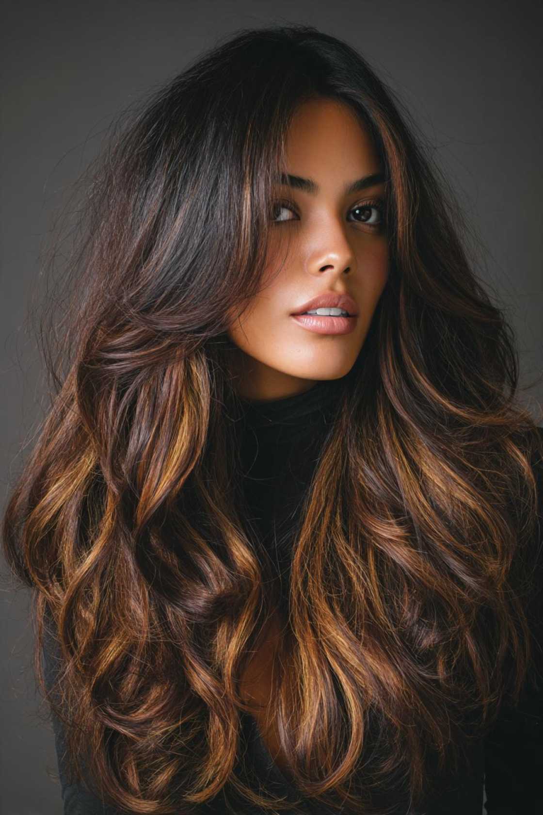 Unlock Sun-Kissed Depth: 15+ Dark Caramel & Honey Balayage Looks for Brunettes. - 15. Warm Toffee Highlights