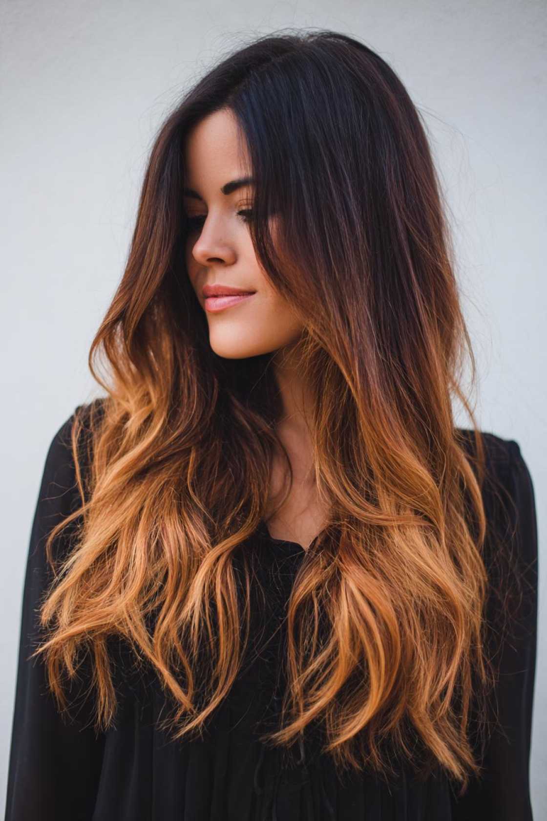Unlock Sun-Kissed Depth: 15+ Dark Caramel & Honey Balayage Looks for Brunettes. - 11. Deep Caramel Ends