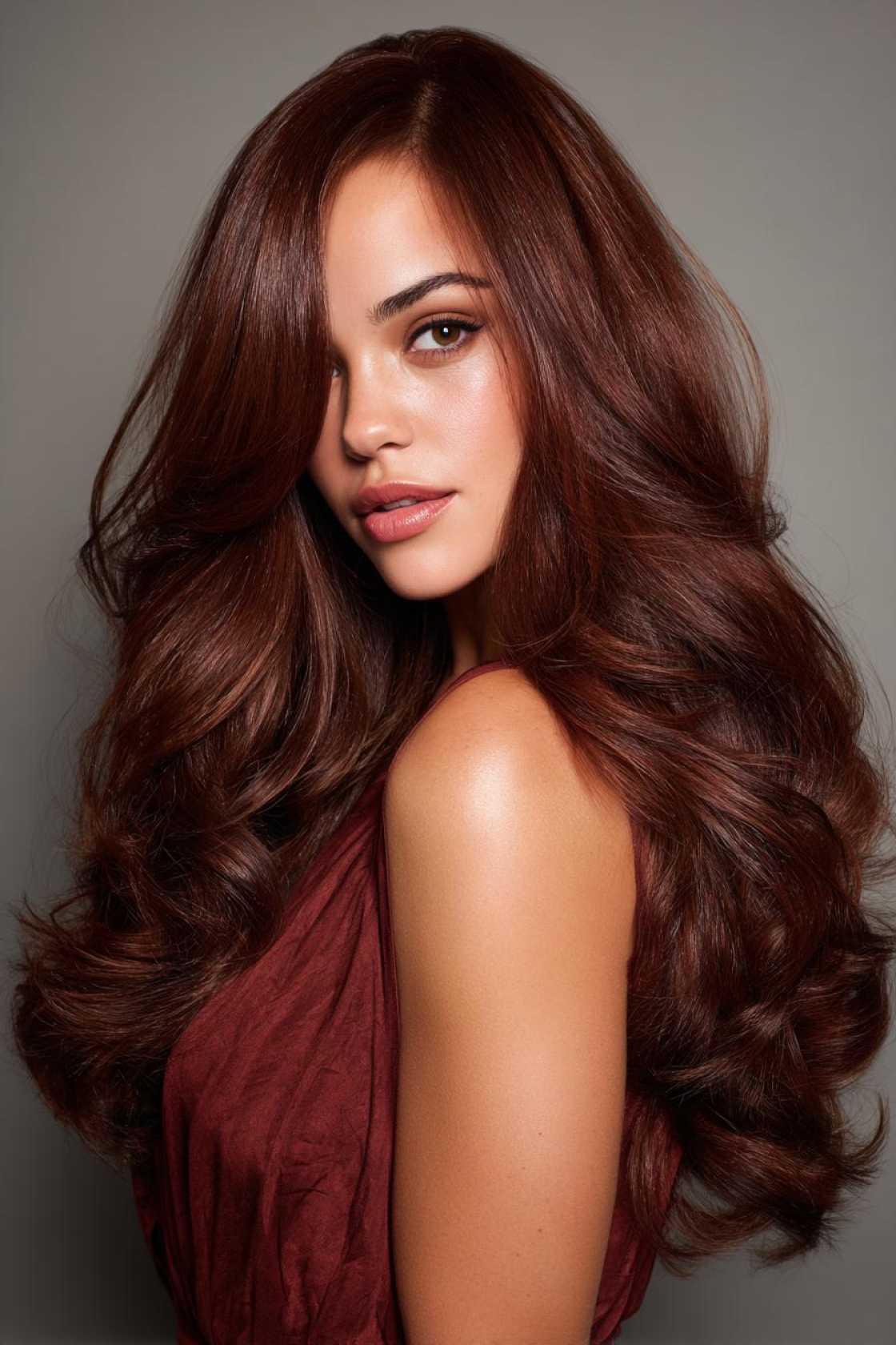 Warm Up Your Style: 15+ Flattering Warm Brown Hair Ideas for Every Skin Tone. - 4. Mahogany Brown