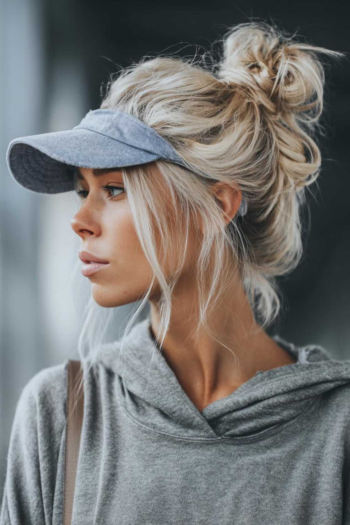 Your Go-To Guide for Game Day Glam: 12+ Baseball Hat Hairstyles That Always Win. - 10. Messy Bun