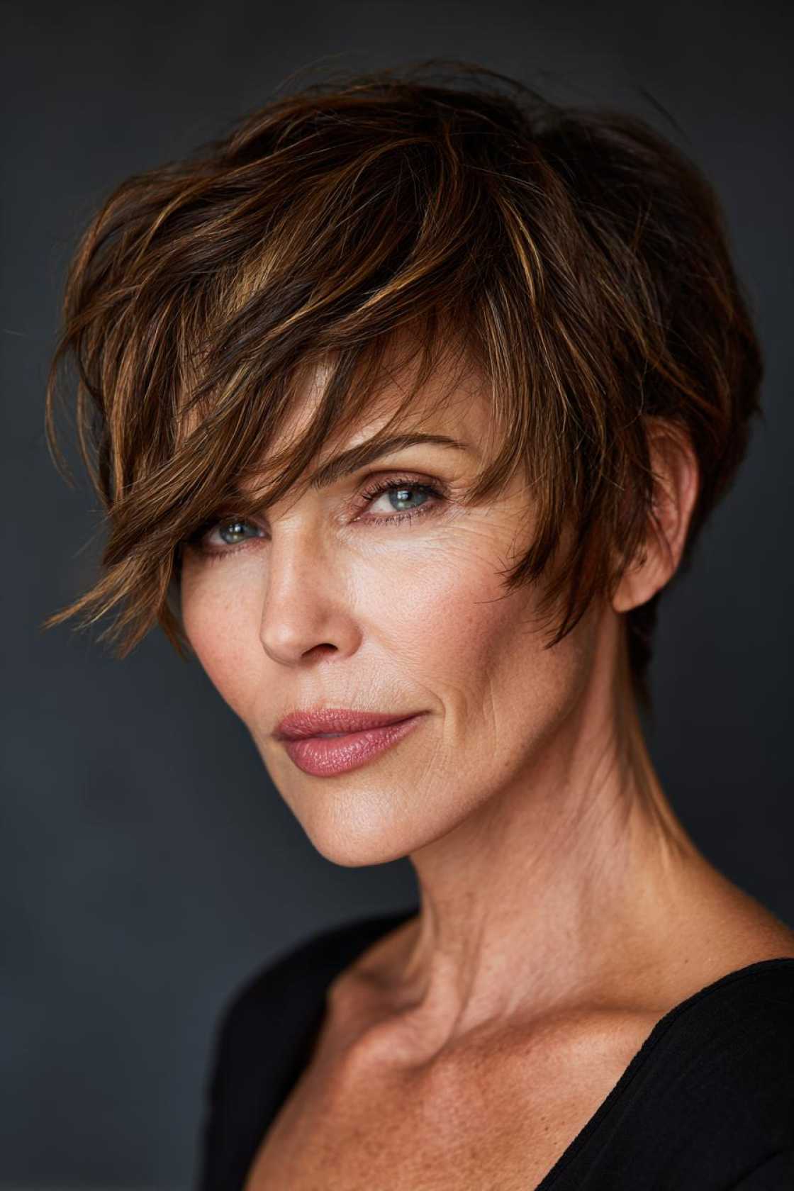 Your Summer 2025 Style Refresh: 20+ Youthful Haircuts for Women Over 50. - 17. The Textured Crop with Side-Swept Ba