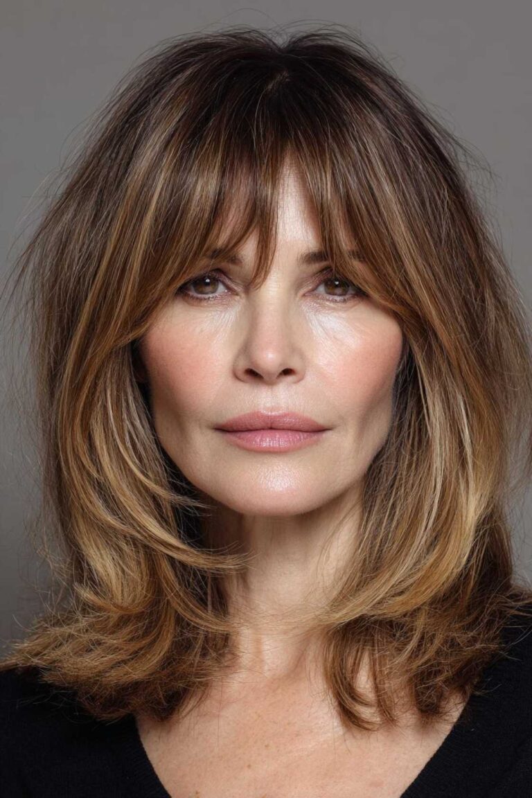 Effortless Layers: 15+ Medium Hairstyles for Over 50s That Feel Fresh & Modern