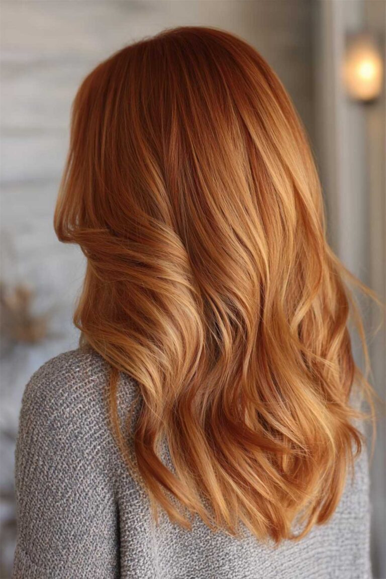Ignite Your Autumnal Glow: 11+ Copper Fall Hair Color Ideas (From Highlights to Full Hues).